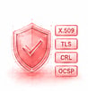 X.509, TLS, CRL, and OCSP support