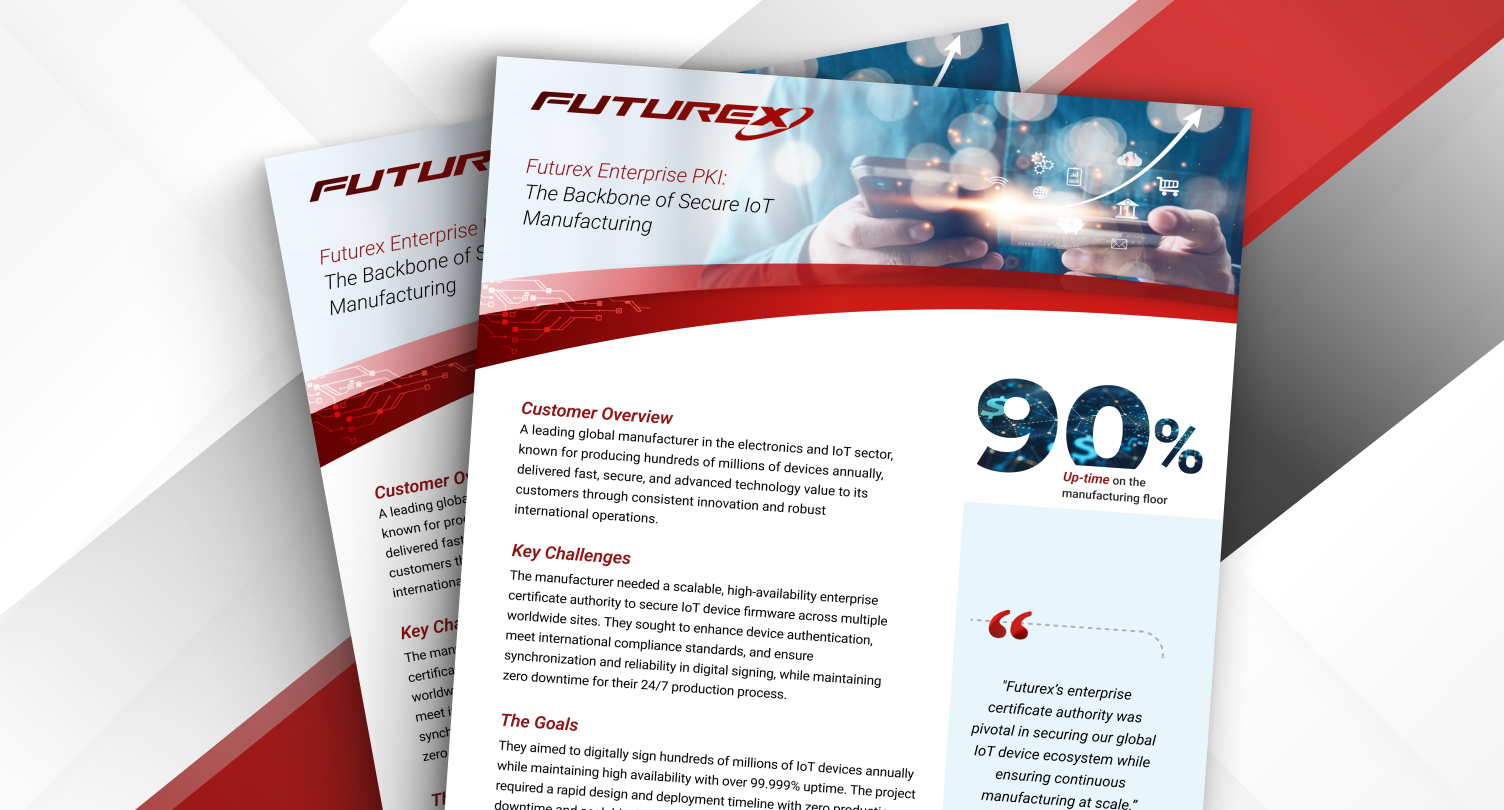 Enterprise Certificate Authority for Global IoT Manufacturing