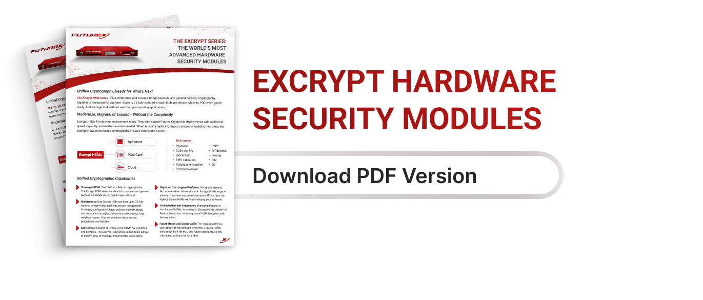 Read the Excrypt Hardware Security Modules (HSM) Datasheet