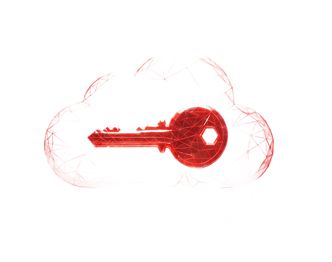 Cloud key management icon